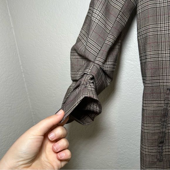 NWT The Workshop‎ Plaid Women's Blazer large academia career office fall - Picture 2 of 7